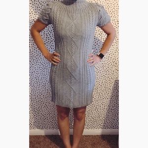 Gianni Bini Cable knit sweater dress.